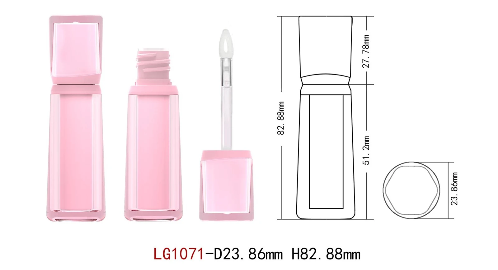 Empty Lip Gloss Tubes for Beauty